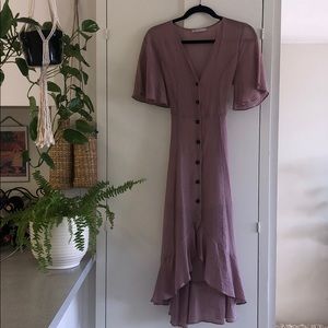 NWOT Lavender High-Low Dress
